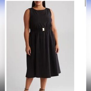 Calvin Klein Commuter
Sleeveless Belted Midi
Dress